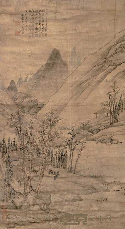 王时敏（款） 山水 90×50cm